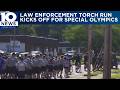 Torch run held for Virginia Special Olympics held in Roanoke Wednesday