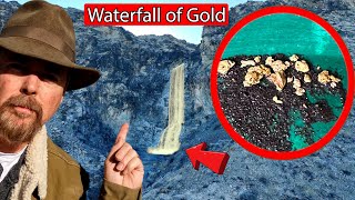 I Found GOLD placer in a Desert Waterfall