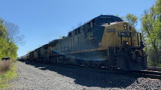 CSX B814 Empty Ethanol Train Near Weedsport, NY (5/6/23) [4K60]