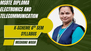 MSBTE Electronics and Telecommunication Engineering Semester 6 Syllabus | Latest MSBTE Curriculum