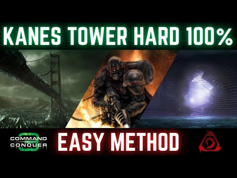 C&C3 Tiberium Wars Kane's Tower [Hard, 100%] EASY METHOD