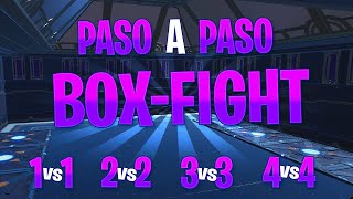 BOXFIGHT GALAXY 1v1, 2v2, 3v3, 4v4 *PASO A PASO* - TUTORIAL FORTNITE CREATIVO