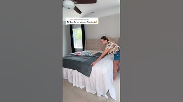 How to fold a comforter!#shorts