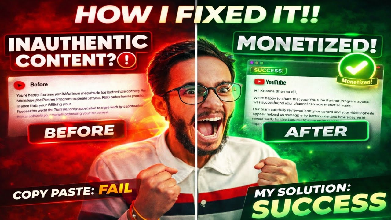 Live Proof- Inauthentic Content Problem Solved🔥 || How to Fix ...