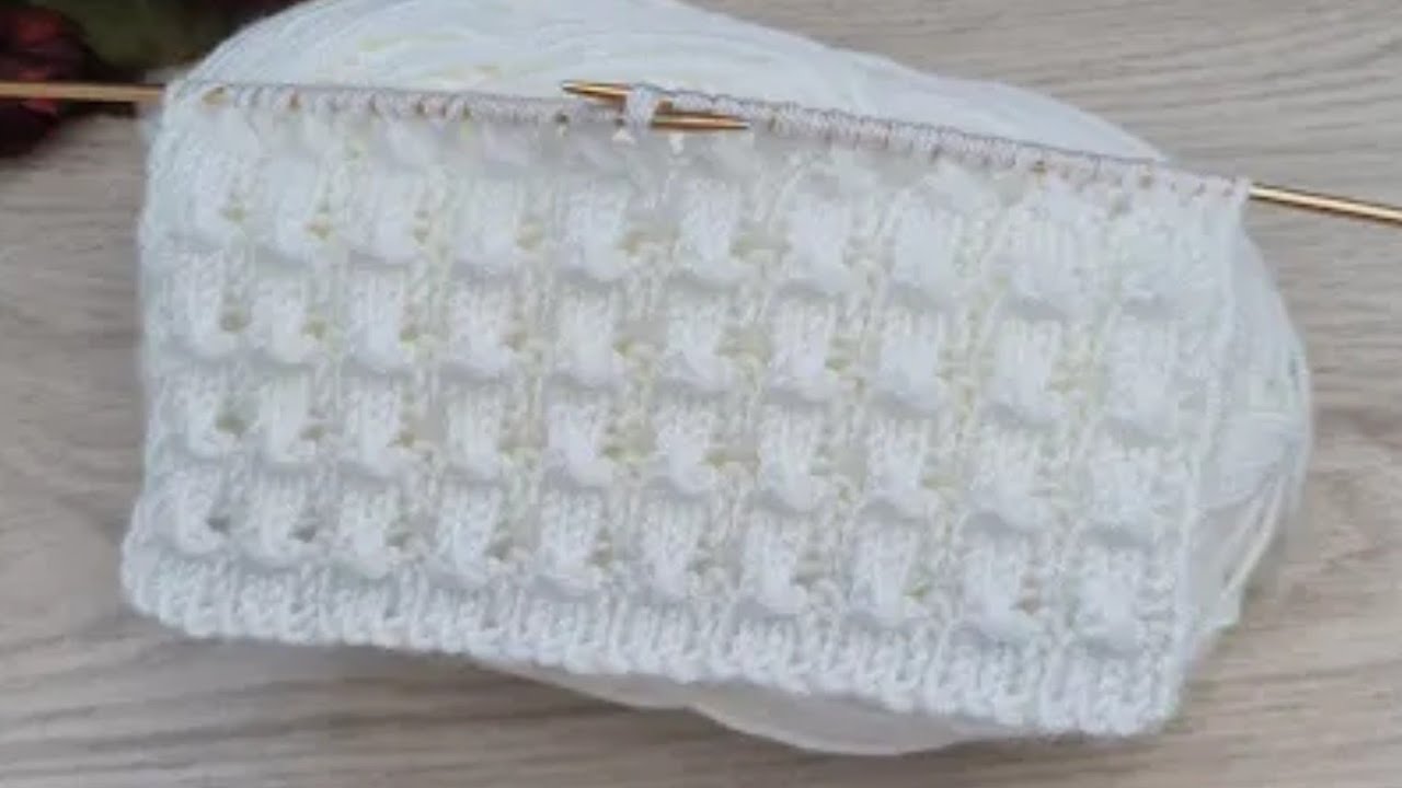 Knitting blanket in 3 days. Use it or give it as a gift. An easy and beautiful knitting stitch.