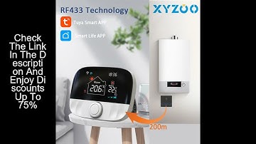 RF Wireless Thermostat Smart WiFi Floor Heating For Gas Boiler Battery Powered Tuya Temperature Cont