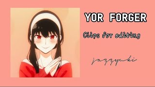 Yor Forger Clips For Editing Yor Forger Clips For Editing