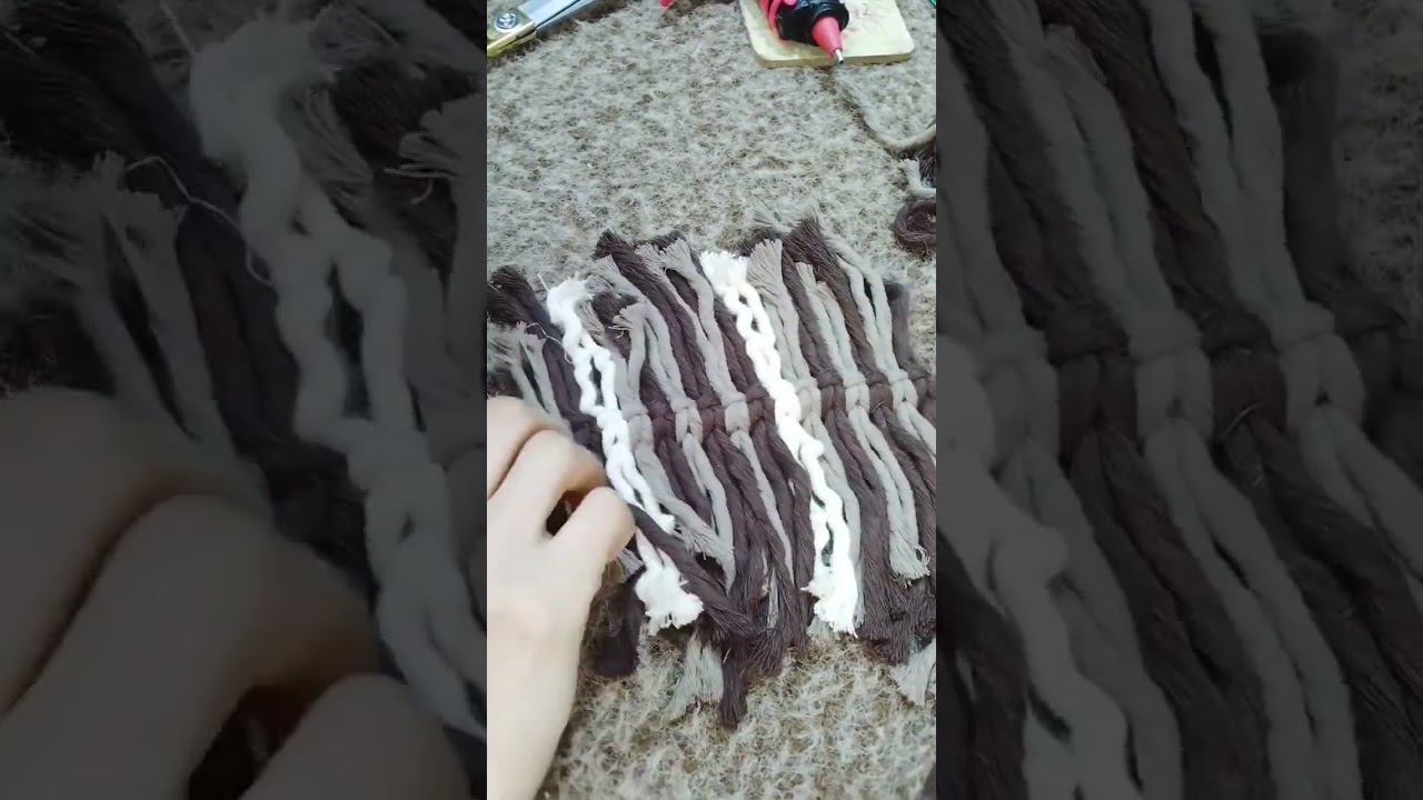 لو عندك خيوط باقيه ومش عارفه هتعملى بيها ايه ف الفيديو ديكور تحفه تنفع من الخيوط دى 