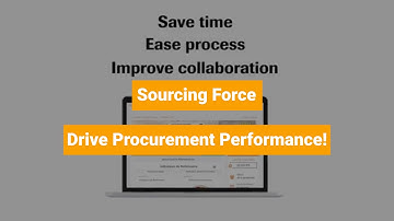 Sourcing Force - Drive eProcurement Performance!