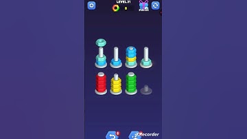 NUT SORT Level 21 #games #gaming #gameplay #tiktok #shorts