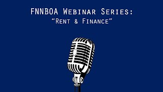 FNNBOA webinar - Rent & Finance
