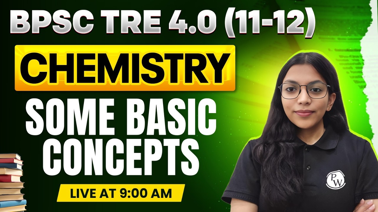 BPSC TRE 4.0 Chemistry Class 2026 | Some Basic Concepts Of Chemistry For BPSC TRE 4.0 By Ishika Mam