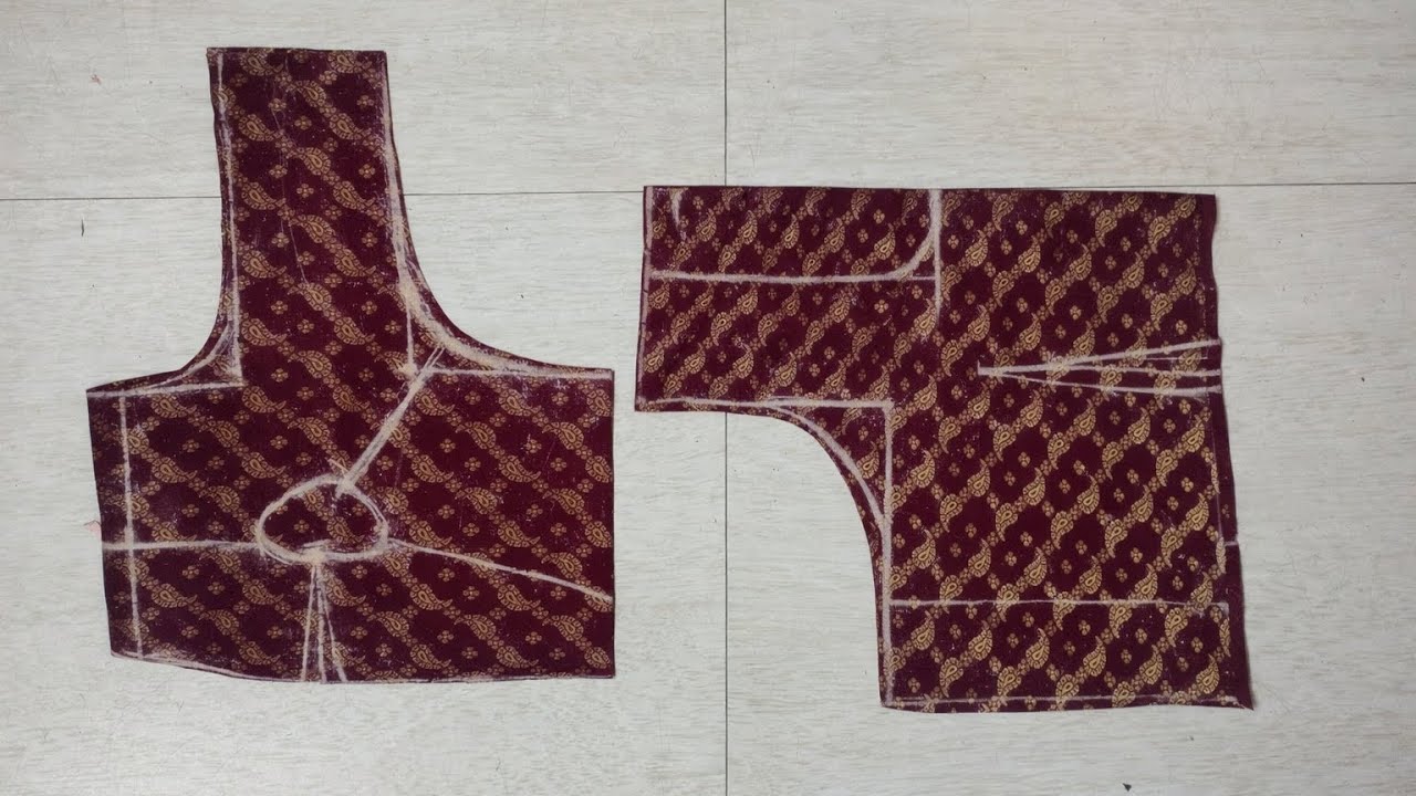 42 साइज का सादा बेल्ट ब्लाउज कटिंग | 42 size simple Belt Blouse Cutting| Aneeta Fashion Maker 