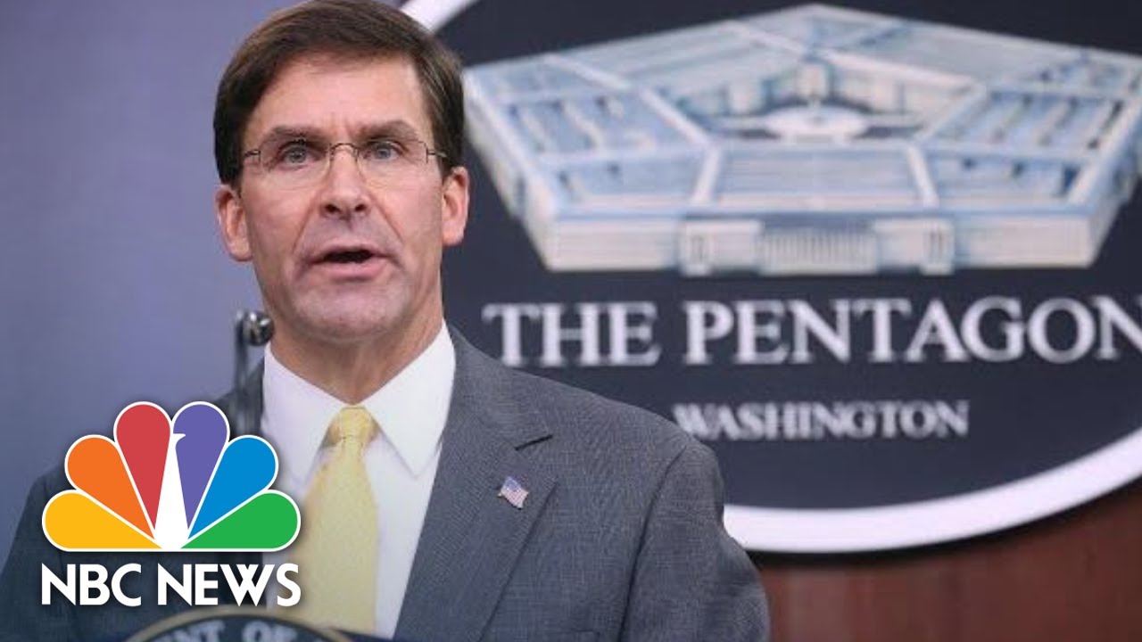Secretary Mark Esper: 'We're Not Gonna Overreact' About North Korea's Missile Tests | NBC News