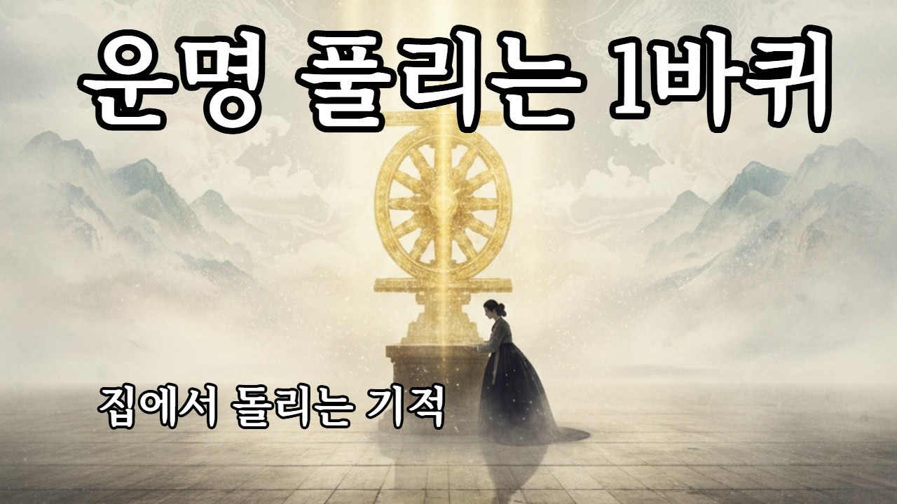 [운명 대역전] 집에서 돌리는 기적의 1바퀴 ☸️ 막힌 운이 술술 풀리고 가슴속 응어리가 사라지는 시간 | 예천 용문사 윤장대와 마니차 명상