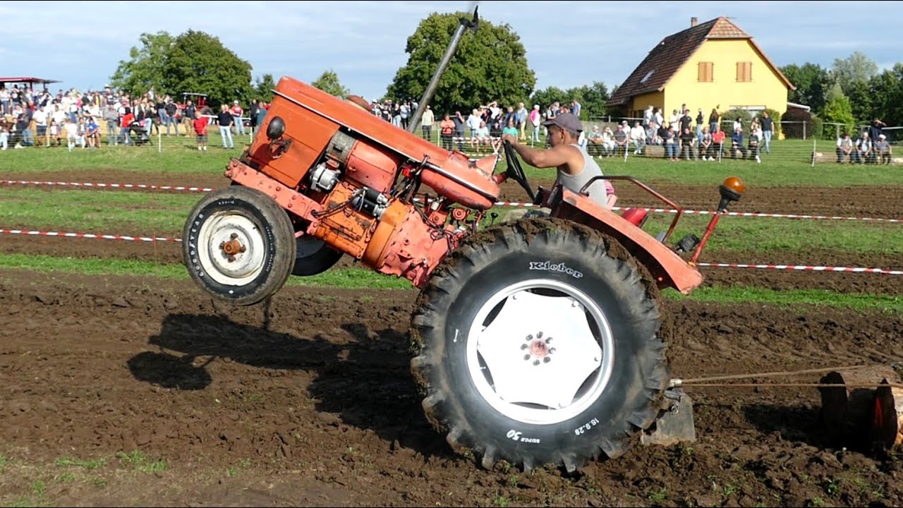 ⚠️😱Concours de traction de buches🪵| Course de Tracteur Ancien