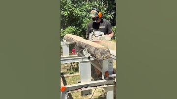 Slabbing a Spalted Maple Log with my Stihl MS 661 and Logosol F2+!