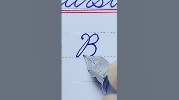 Cursive writing Capital letter B | cursive abcd | cursive handwriting | cursive letter |fountain pen