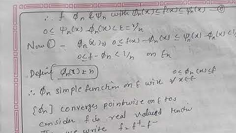 simple approximation theorem