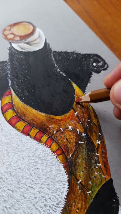 KungFu Panda Colourpencil Sketch | Po | Nikhil Ladwa