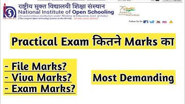 Nios Practical Exam Kitne Marks Ka Hota Hai | Task Is Helping (NIOS) #nios #oderesult