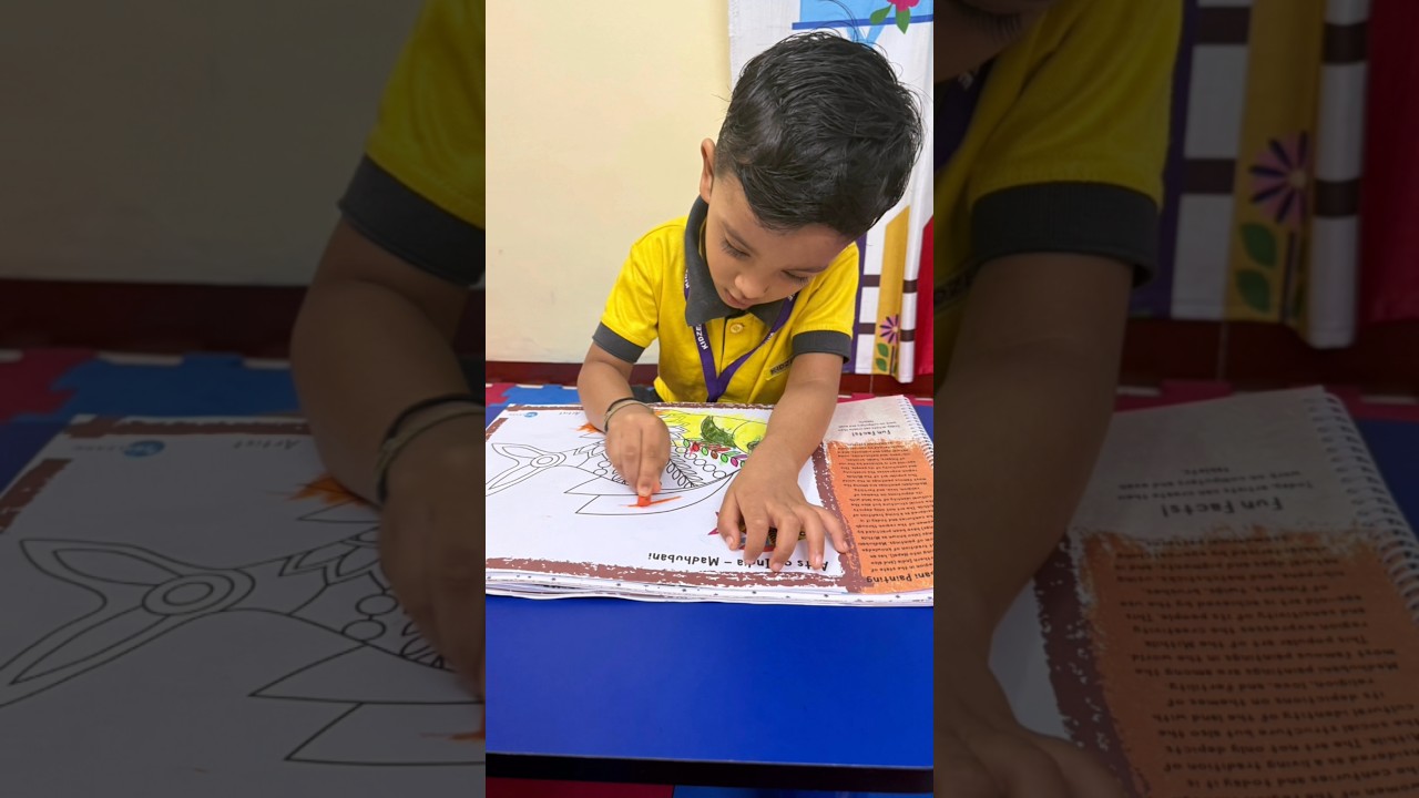 Madhubani Art by Nursery Children 