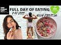 WHAT I EAT IN A DAY | vegan high protein + a leg workout