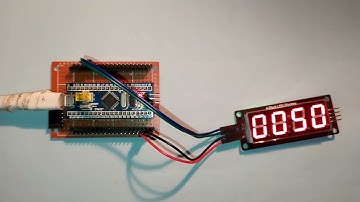Interfacing STM32 Blue Pill board with TM1637 4 digit 7 segment display