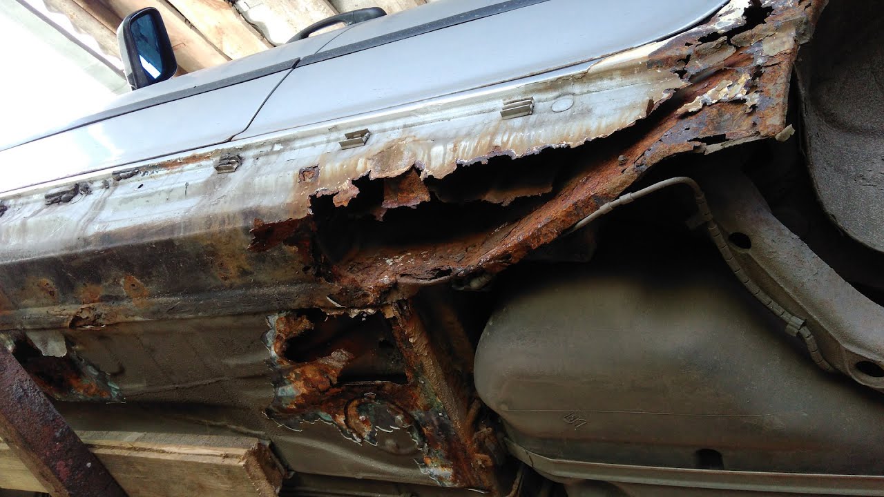 старая bmw e36 часть 1/как переварить порог своими руками/что будет ...