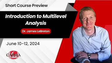 Intro to Multilevel Analysis