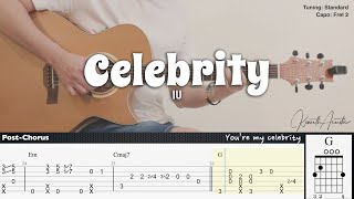 PDF Sample Celebrity - IU (아이유) guitar tab & chords by Kenneth Acoustic.