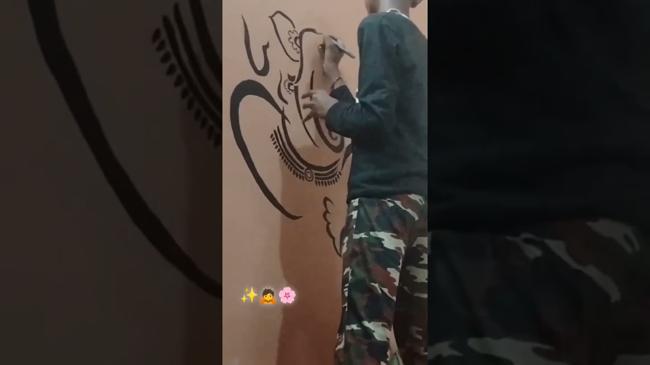 om Ganesh wall art it's take time for hard work