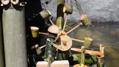 Guồng nước giã gạo  [Tiểu cảnh đẹp] I Water wheel