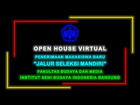 Open House Virtual Penerimaan Mahasiswa Baru FBM ISBI Bandung Tahun 2021