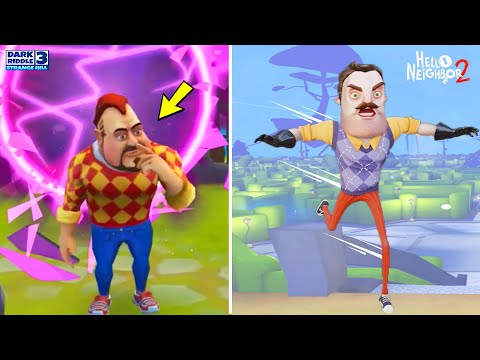 BURNUNU KARIŞTIRAN DARK RIDDLE 3 ve WILSON 😱 Hello Neighbor Yeni