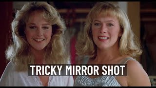 Tricky Mirror Shot - Peggy Sue Got Married (1986) - Camera shot, Camera angle, Camera movement