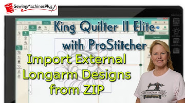 Import Edge-to-Edge Designs into ProStitcher on the King Quilter II Elite @Sewingmachinesplus