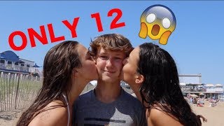 12 YEAR OLD DOES FLIPS FOR KISS AT BEACH