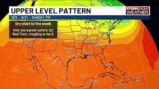 Lower rain chances to return by Monday