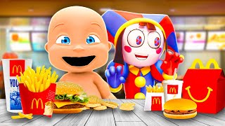 Baby and POMNI Go to MCDONALDS!