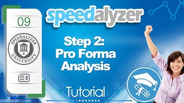 SpeedAlyzer – Step 2: Pro Forma Analysis Tutorial