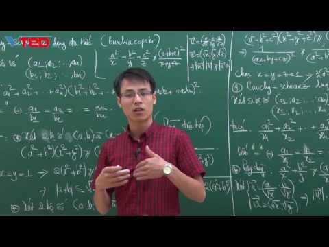 Bat Dang Thuc Schwartz - Vted.vn - Lý thuyết tổng quan về Bất đẳng thức Cauchy -Schwarz và áp dụng thầy Đặng Thành Nam