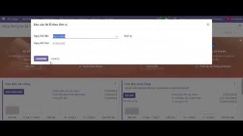 Hướng dẫn module kế toán - Báo cáo lãi lỗ theo đơn vị - Phần mềm ERP odoo