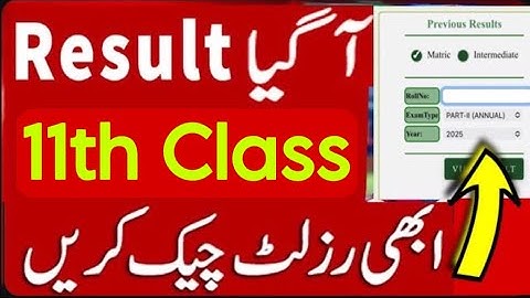 11th Class Result 2025 Check Online | Punjab Boards Result by Roll No & Name