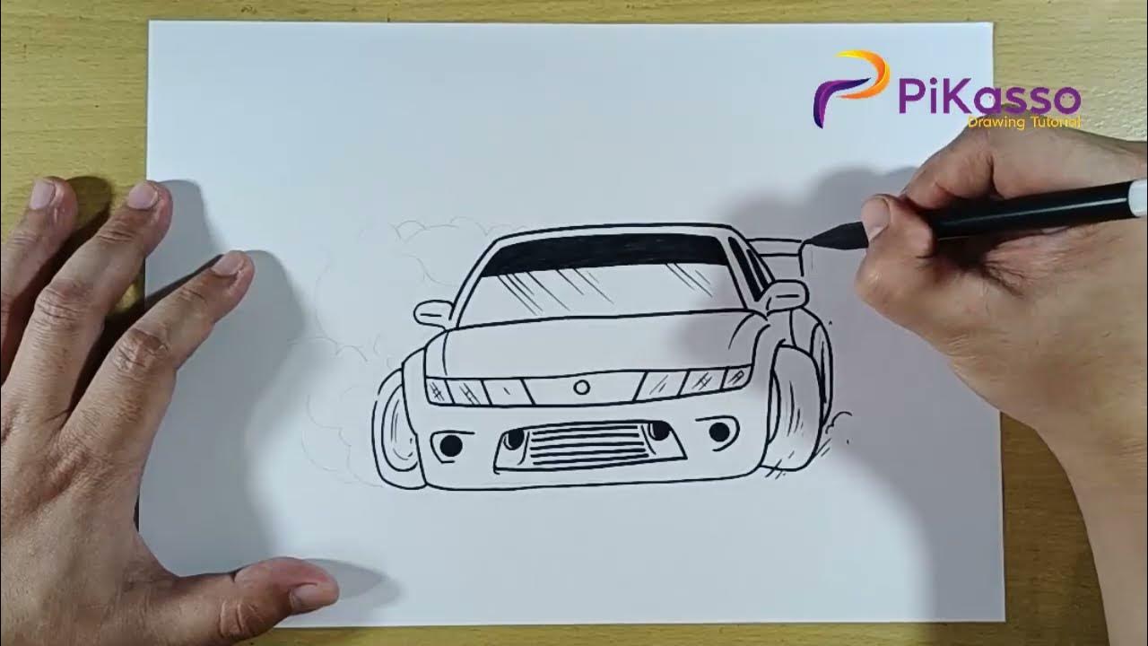 How to draw a drift car youtube