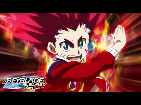 BEYBLADE BURST RISE Episode 14 Part 2 : Turbo Battle! Aiger vs Delta!