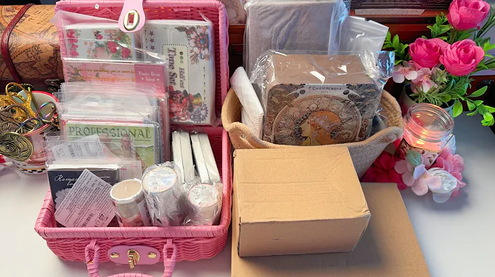 🌸 Temu Unboxing Haul Part 1 💕📦#unboxing #temuhaul #temufinds #stationeryhaul #journaling #journal