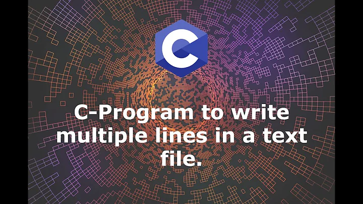 C Program to write multiple lines in a text file