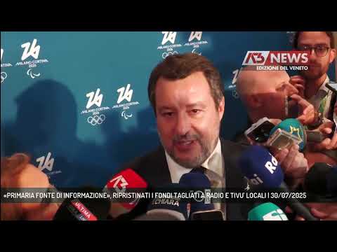 «PRIMARIA FONTE DI INFORMAZIONE», RIPRISTINATI I FONDI TAGLIATI A RADIO E TIVU' LOCALI | 30/07/2025