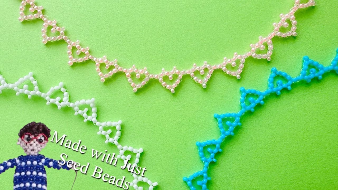 290] Intermediate level! A bracelet with a continuous heart